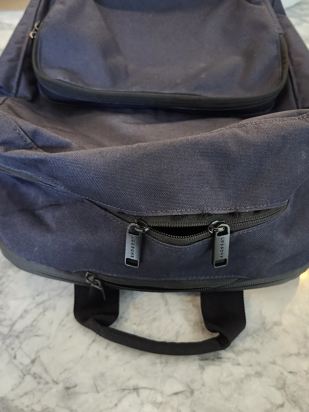 Lo & Sons Hanover Deluxe 2 Backpack Navy NWOT Travel Laptop Backpack